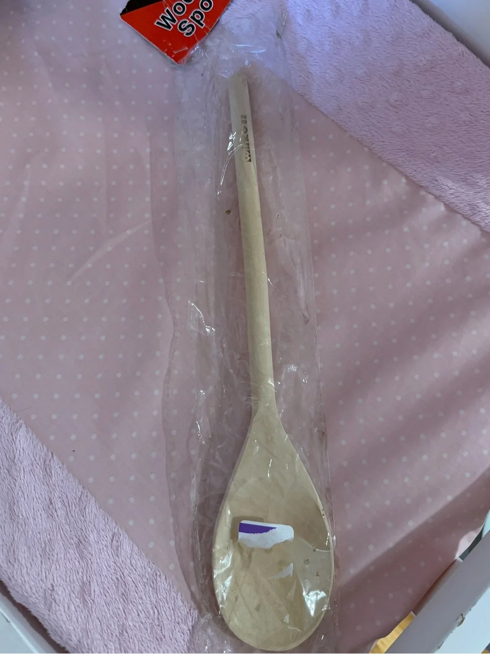 Winco 82 Brown Wooden Spoon, NIB